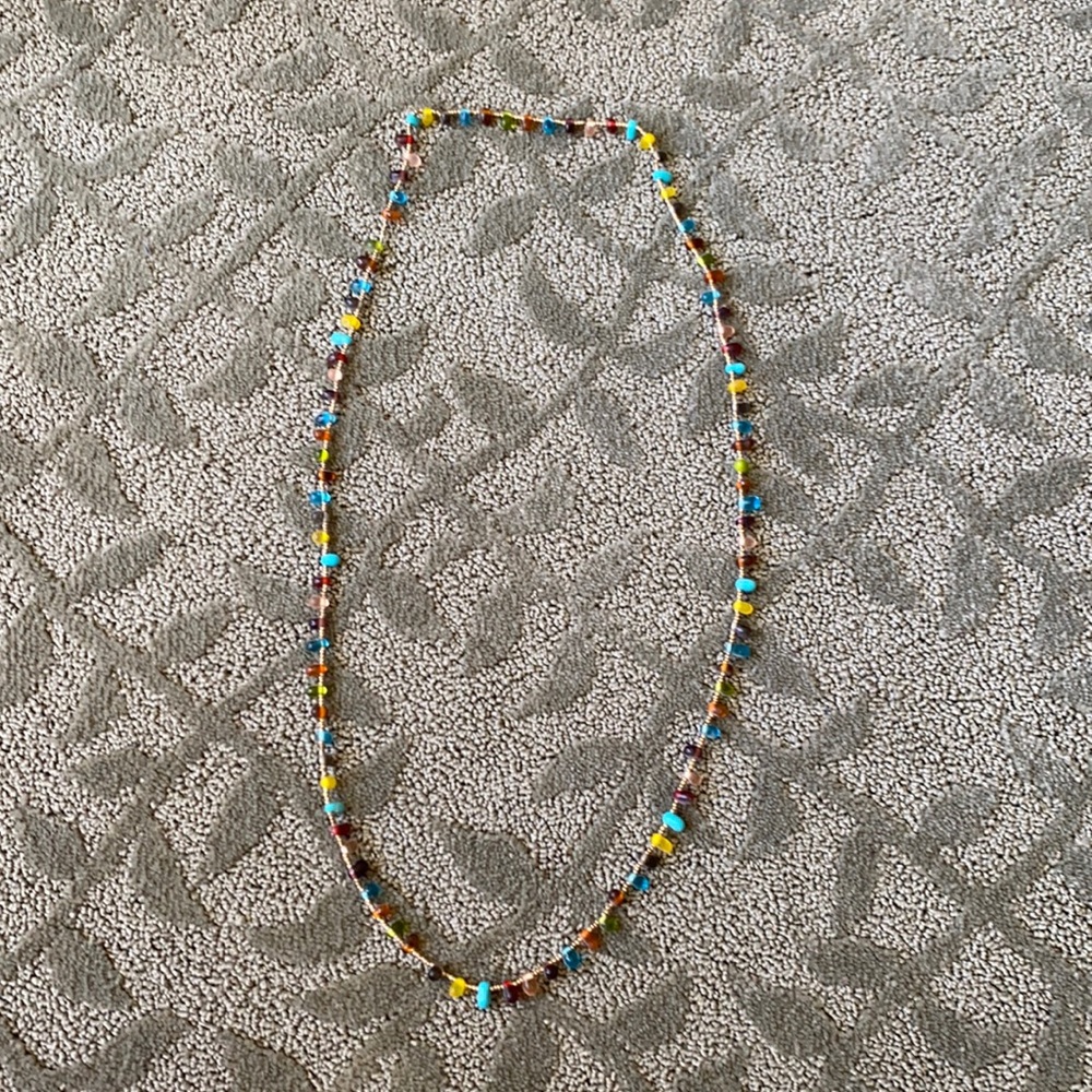 Rainbow stone necklace BRAND NEW NEVER WORN